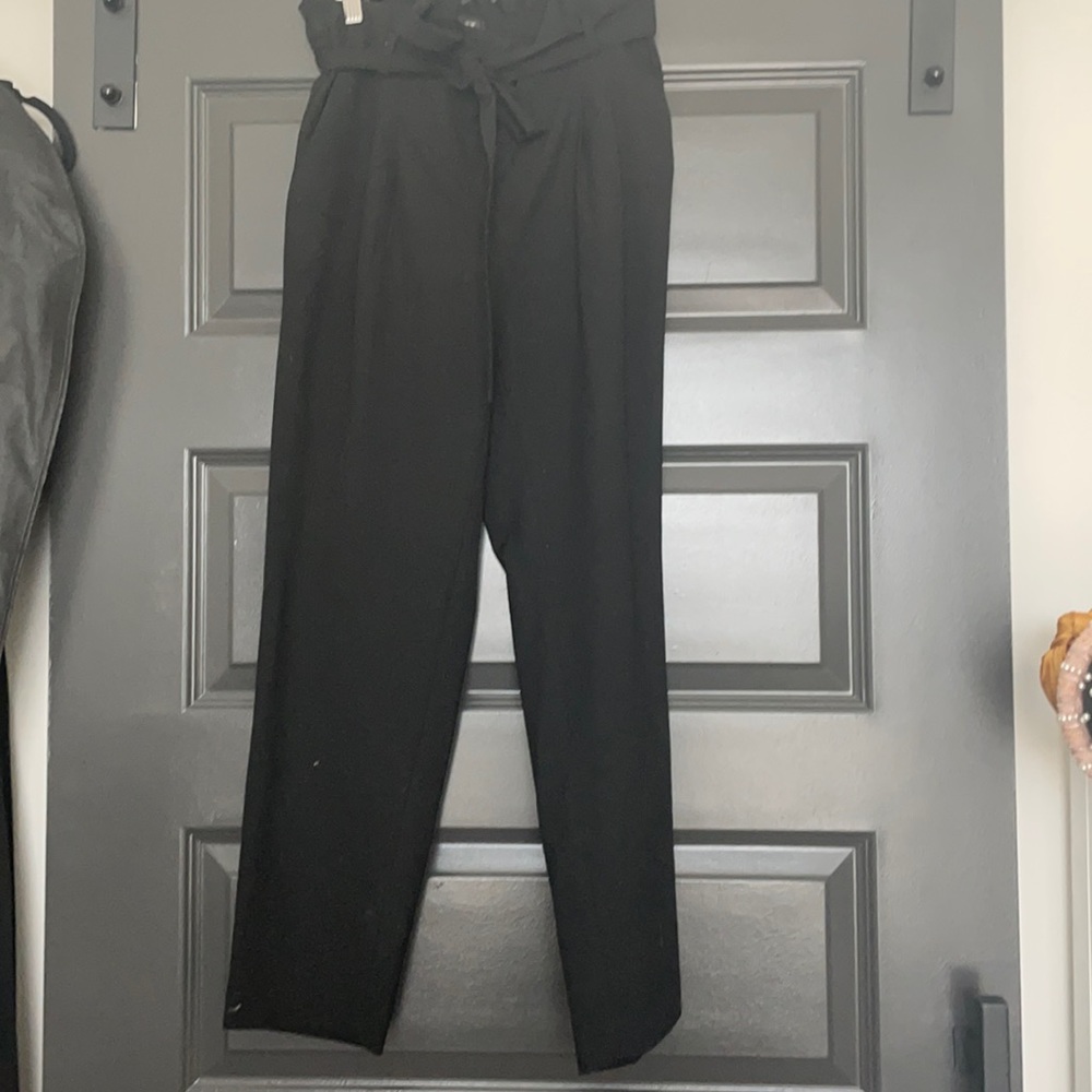 Paper bag waist work pants